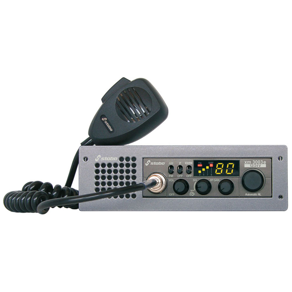 Statie radio CB Stabo XM3003E ASC RF Gain ANL 12V-24V Carcasa 1DIN inclusa