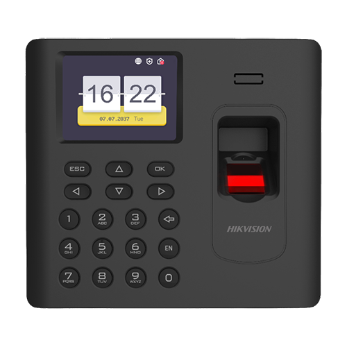 Terminal standalone IP de control acces si pontaj cu cititor Amprenta, Card Mifare, Wi-Fi - HIKVISION DS-K1A802AMF-B