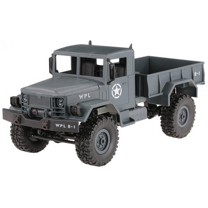 Camion Militar cu Telecomanda WPL B-14 1:16 4x4 2.4GHz RTR - albastru