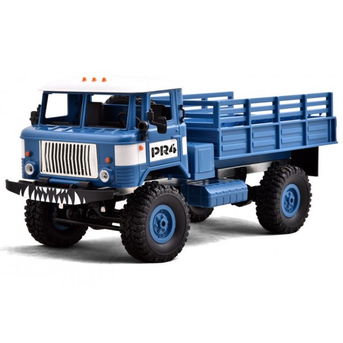 Camion Militar WPL B-24 1:16 4x4 2.4GHz RTR - albastru