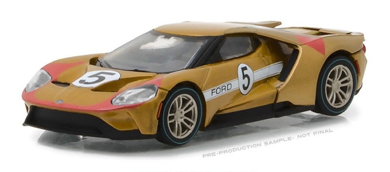 2017 Ford GT 1966 #5 Ford GT40 Mk II Tribute Solid Pack - Ford GT Racing Heritage Series 1 1:64