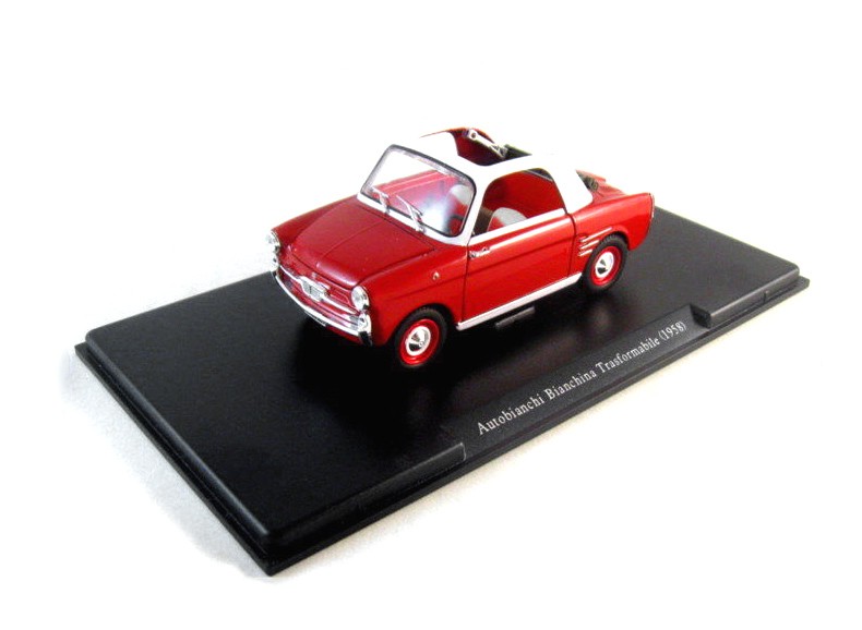 Macheta Auto Leo Models, Autobianchi Bianchina Trasformabile - 1958 1:24