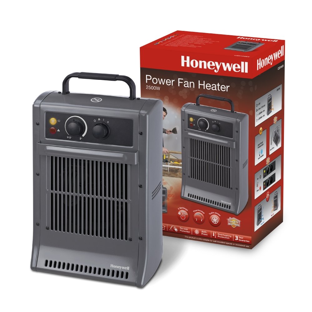 Aeroterma termoventilator incalzire-racire Honeywell CZ2104EV, 2500 W, 3 niveluri de incalzire