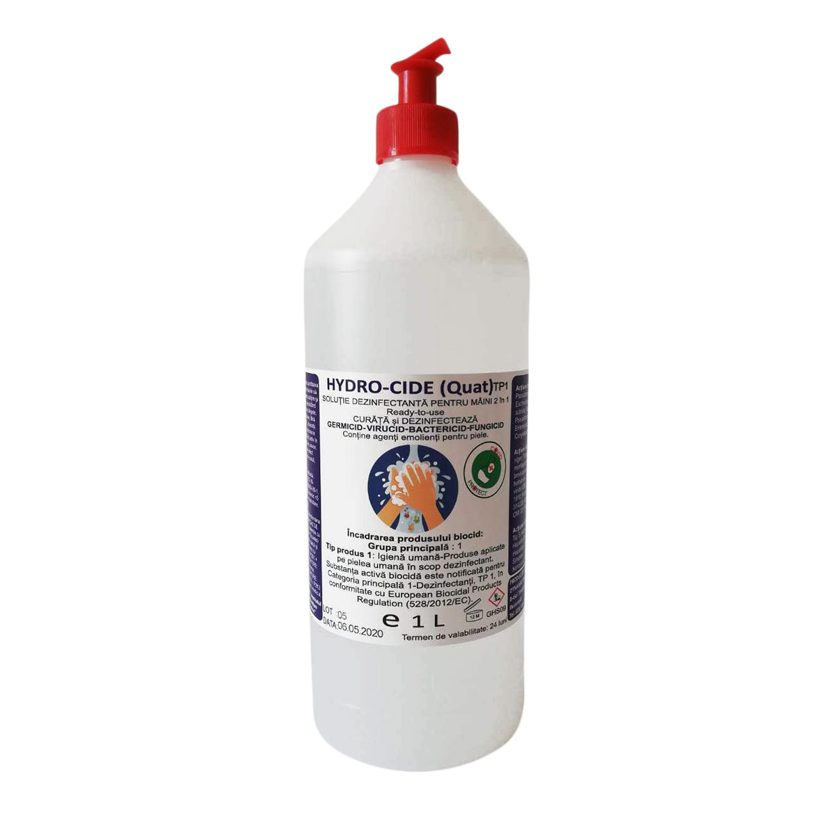 Dezinfectant pentru maini Hydro-Cide (Quat) TP1, 1L