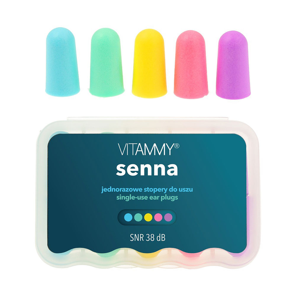 Set 5 perechi dopuri de urechi Vitammy Senna, pentru reducerea zgomotului, confortabil, eficient, Multicolor