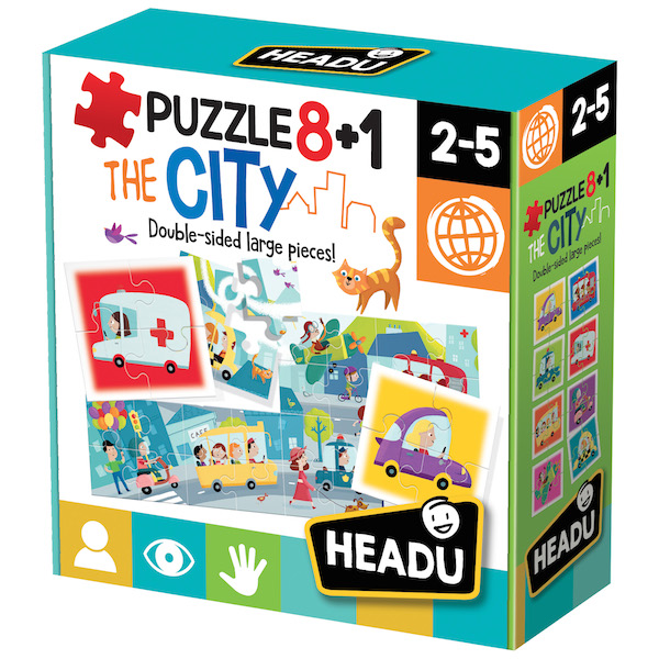 Puzzle cu doua fete oras 8+1 Headu