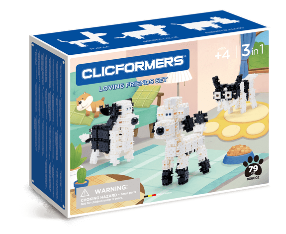 Set constructie Clicformers animale 79 piese Clics Toys