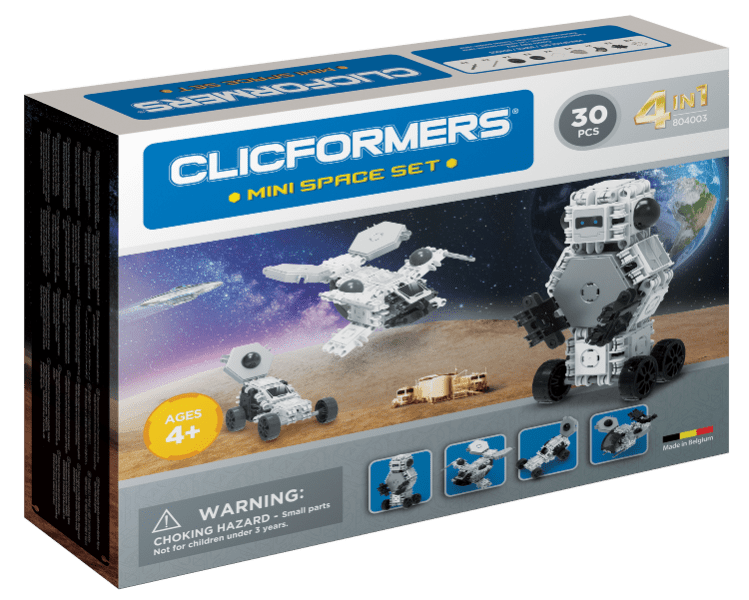 Set constructie Clicformers Mini Spatiu 30 piese Clics Toys