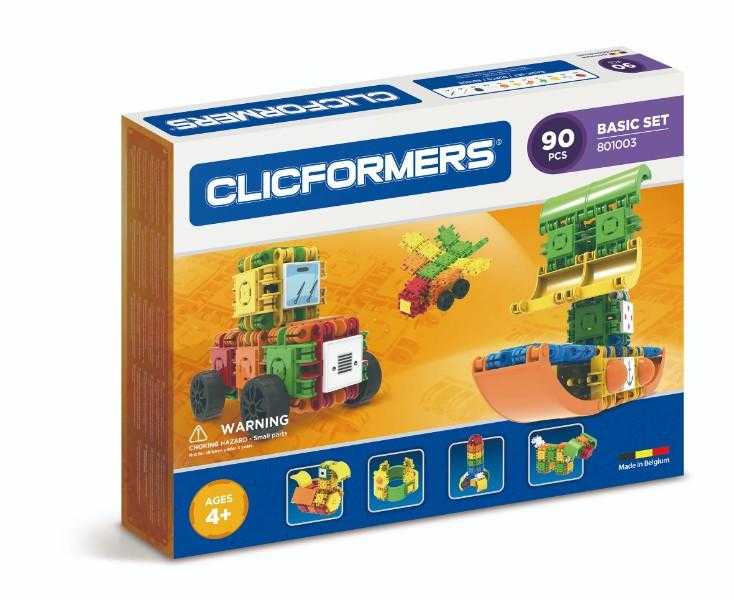 Set constructie Clicformers Basic 90 piese Clics Toys