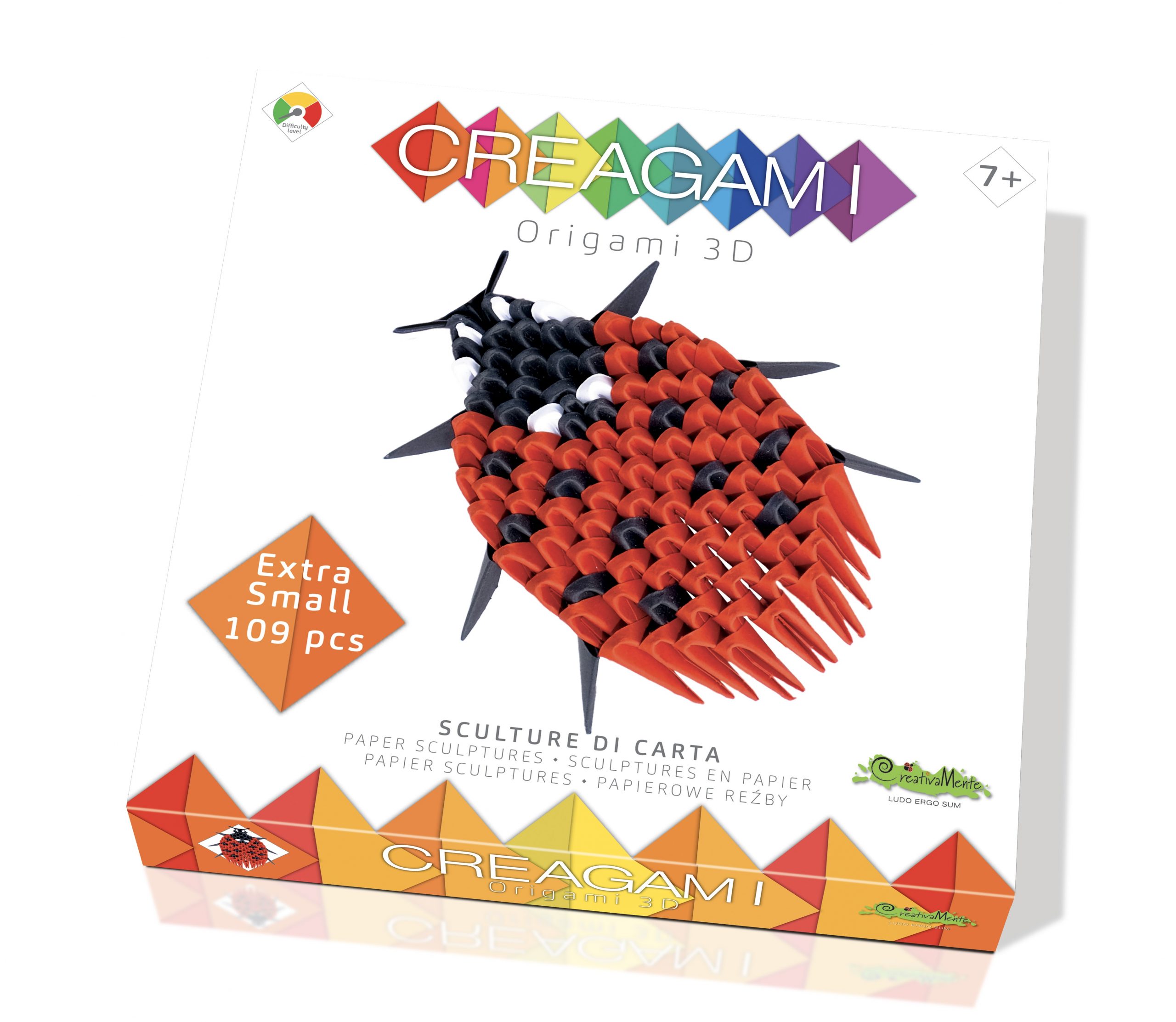 Creagami buburuza Origami 3D CreativaMente