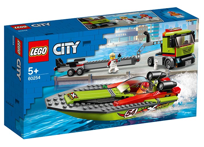 Transportor de barca de curse Lego City
