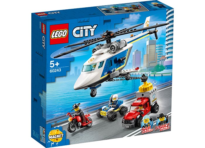 Urmarire cu elicopterul politiei Lego City