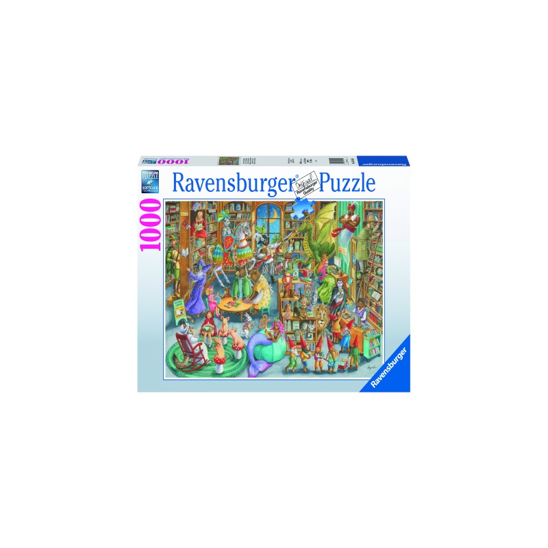 Puzzle copii si adulti Noapte in Librarie 1000 piese Ravensburger