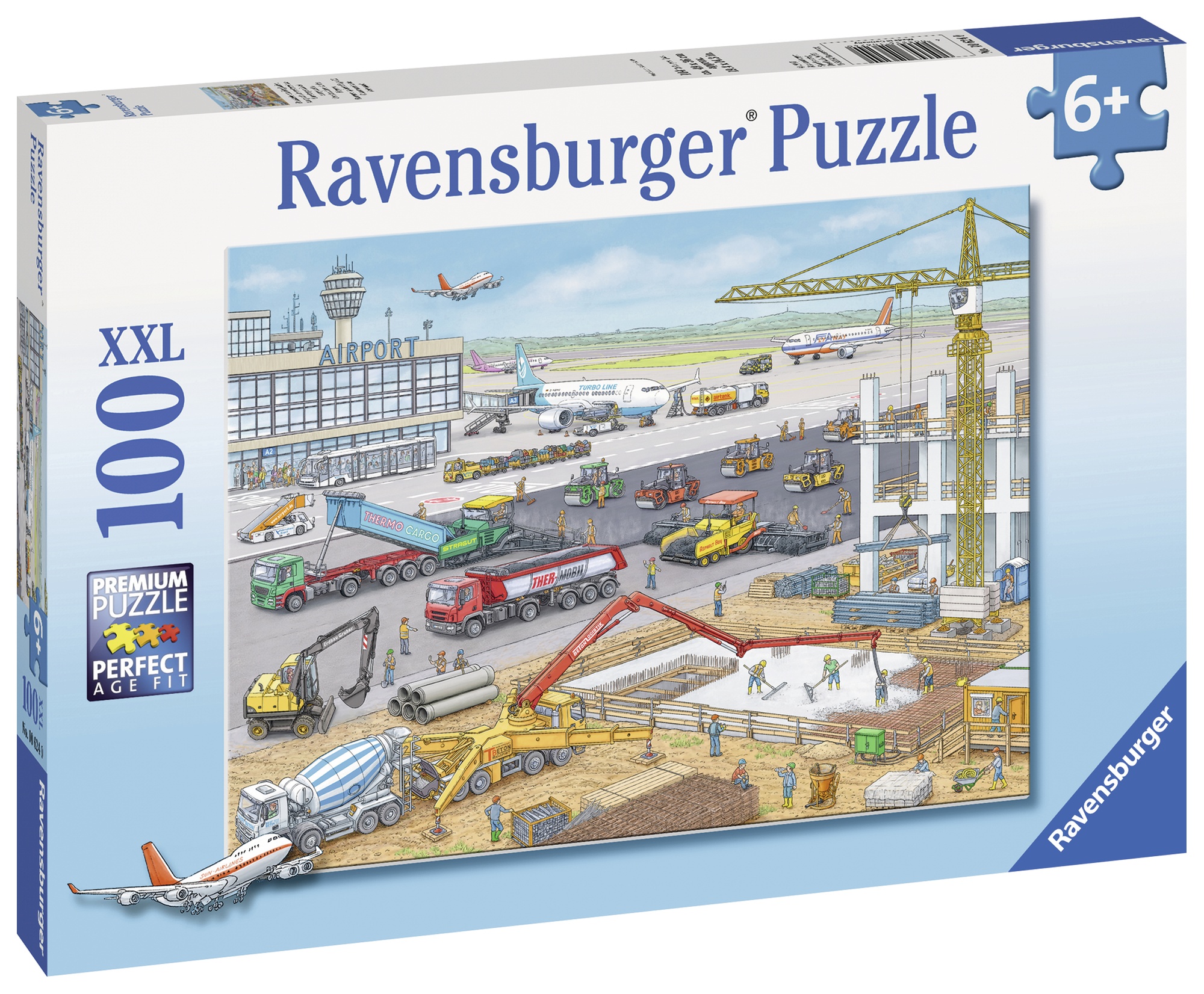 Puzzle santier pe aeroport 100 piese Ravensburger