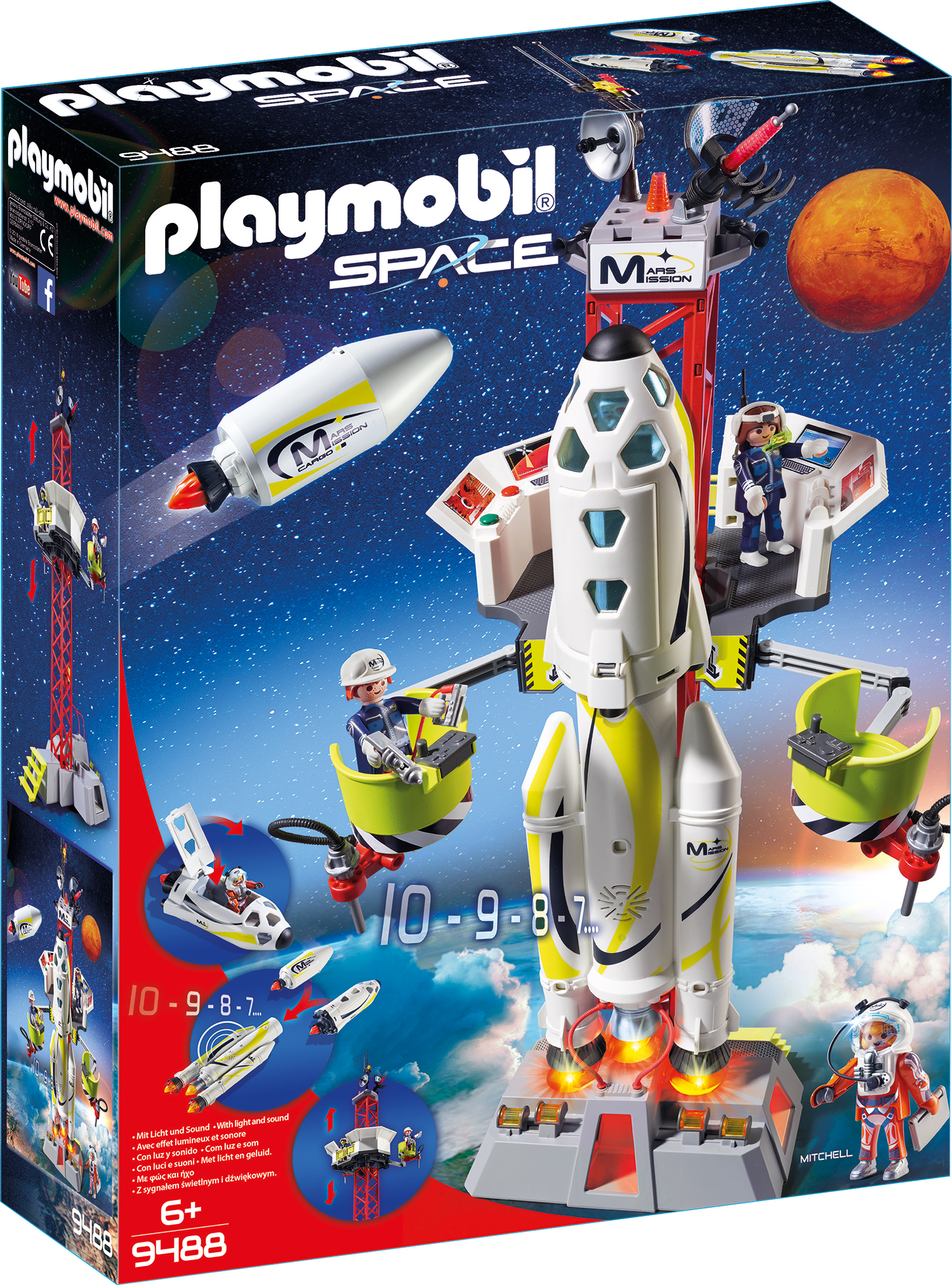 Racheta spatiala cu lansator Playmobil Space