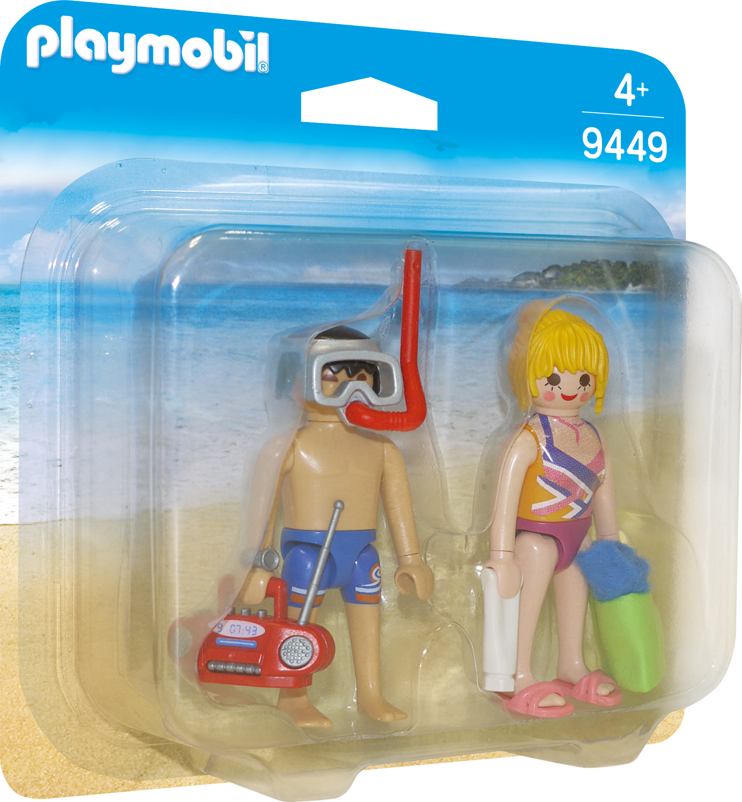 Set 2 figurine oameni la plaja Playmobil