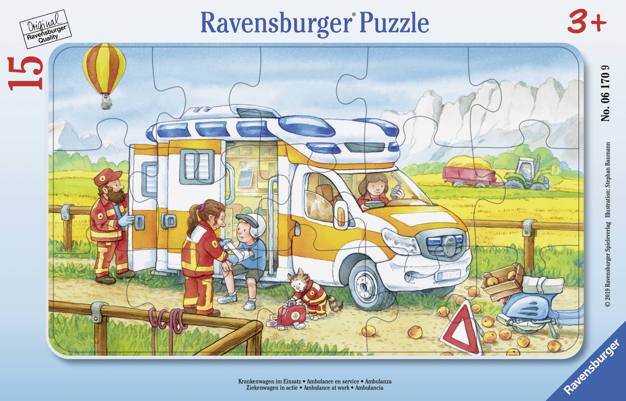 Puzzle Ambulanta 15 piese Ravensburger