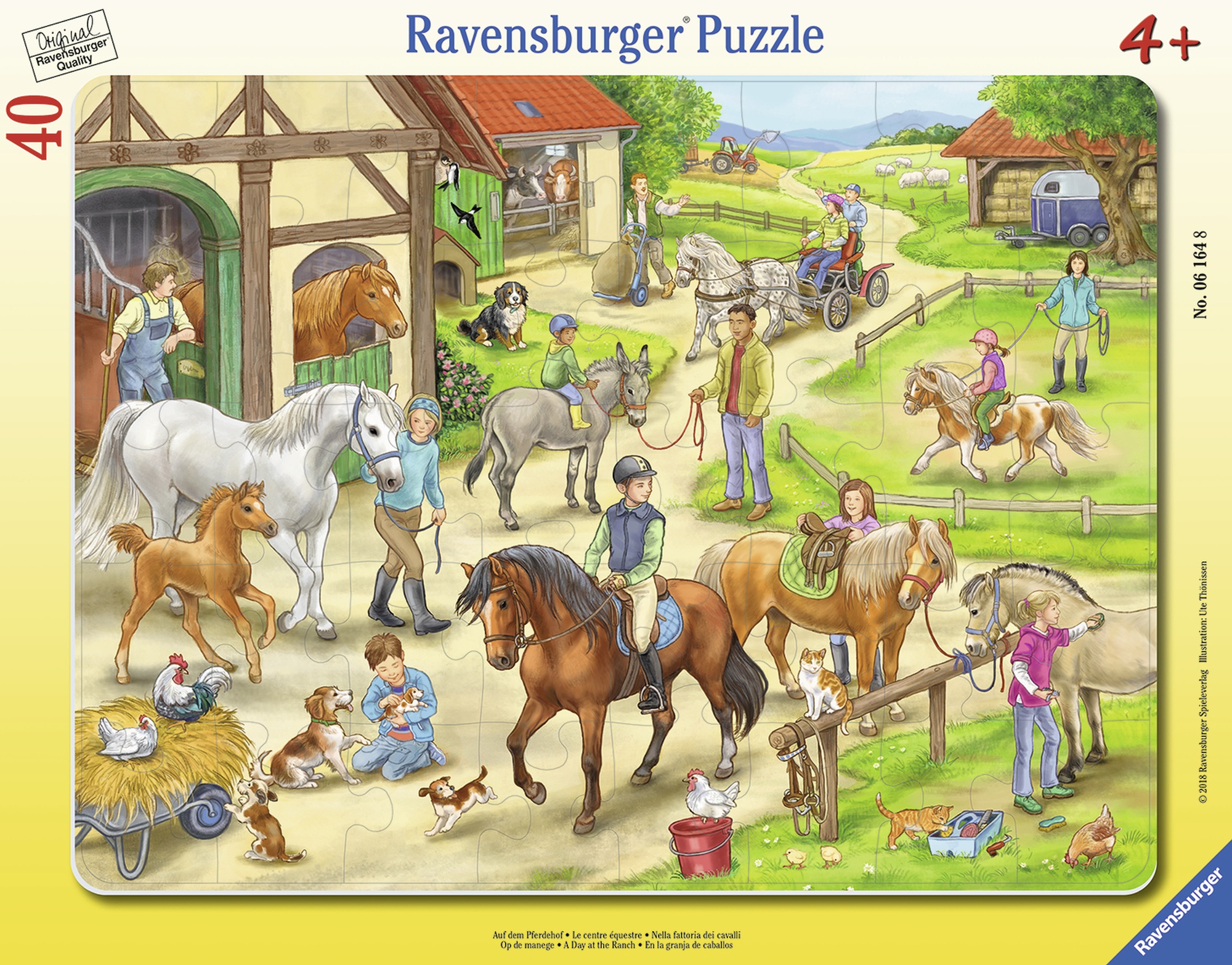 Puzzle tip rama ferma 40 piese Ravensburger