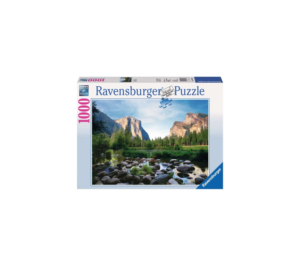 Puzzle copii si adulti valea Yosemite 1000 piese Ravensburger