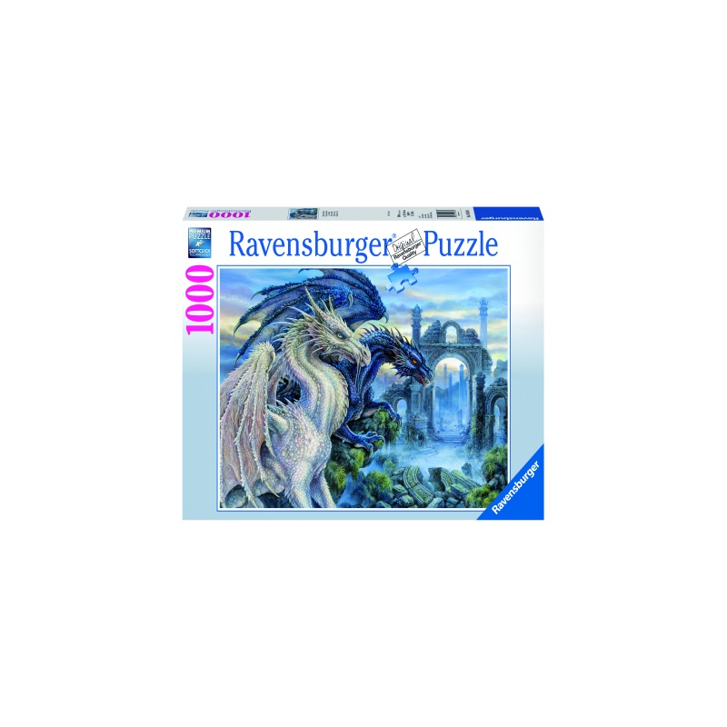 Puzzle copii si adulti cuplu dragoni 1000 piese Ravensburger