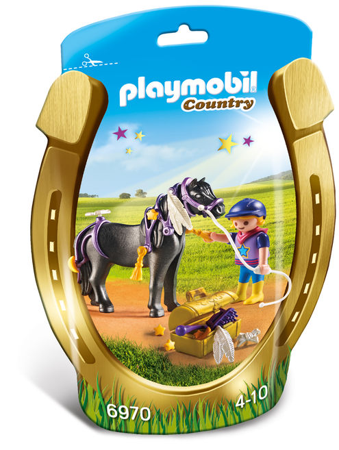 Ingrijitor si Ponei cu stelute Playmobil Country