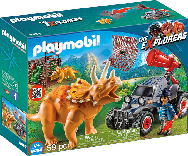 Automobil si Triceratops Playmobil The Explorers