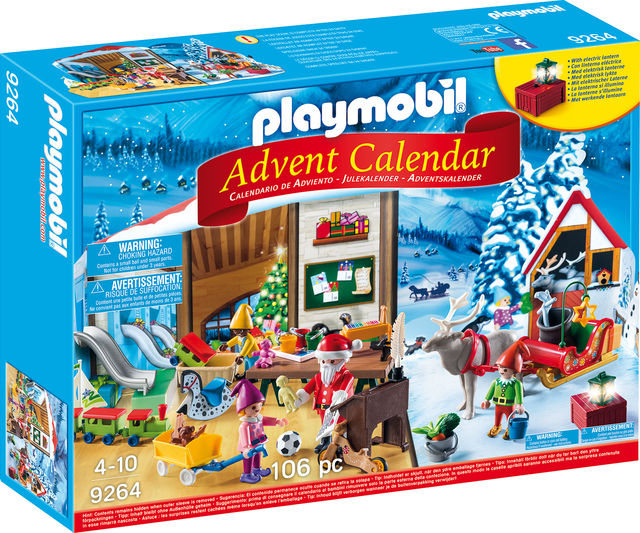 Calendar Craciun atelierul lui Mos Craciun Playmobil