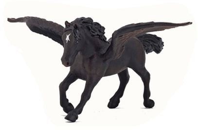 Figurina Pegasus negru Mojo