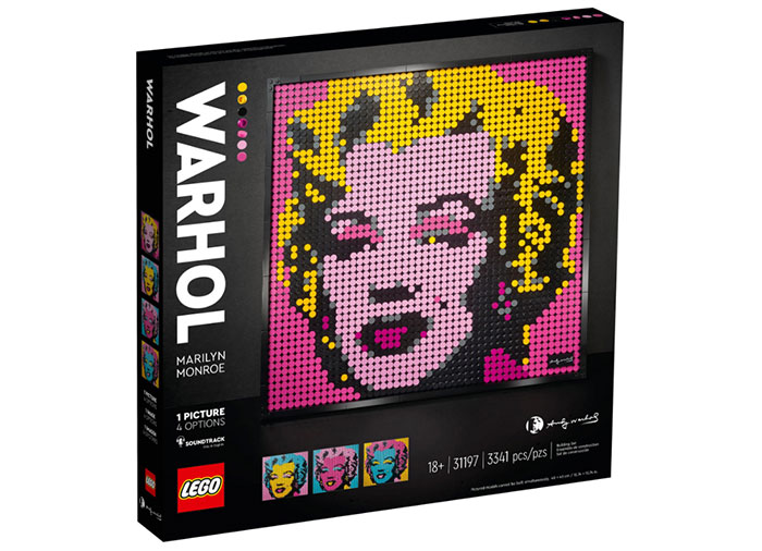 Andy Warhol\'s Marilyn Monroe Lego Art