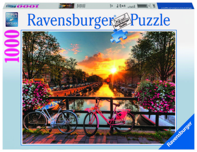 Puzzle copii si adulti Amsterdam 1000 piese Ravensburger