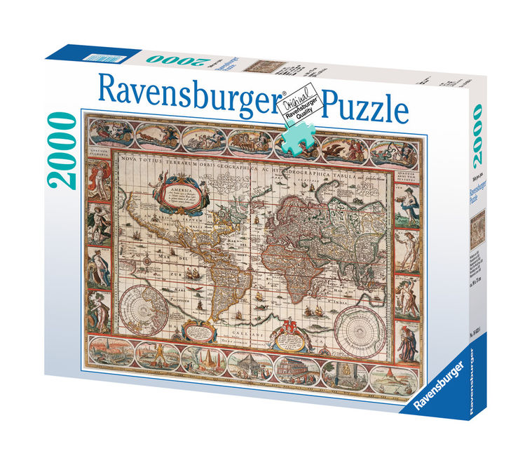 Puzzle adulti 1650 Harta Lumii 2000 piese Ravensburger
