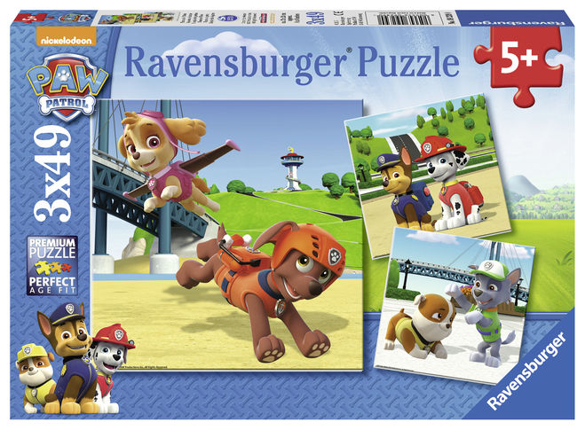 Puzzle Patrula Catelusilor 3X49 piese Ravensburger