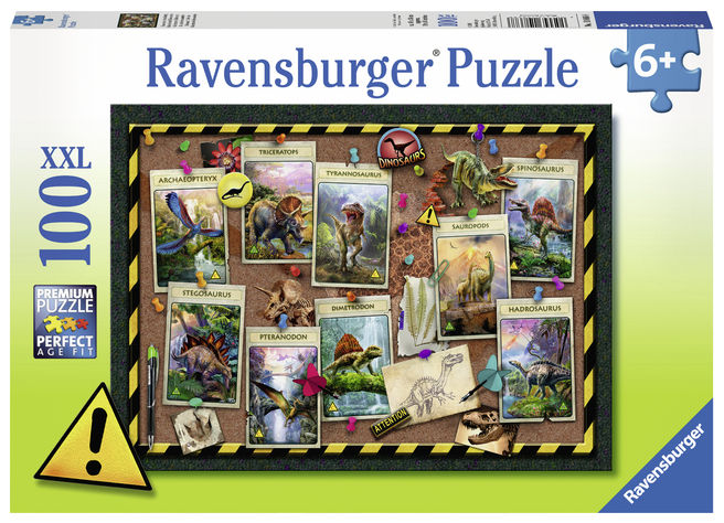 Puzzle Dinozauri 100 piese Ravensburger