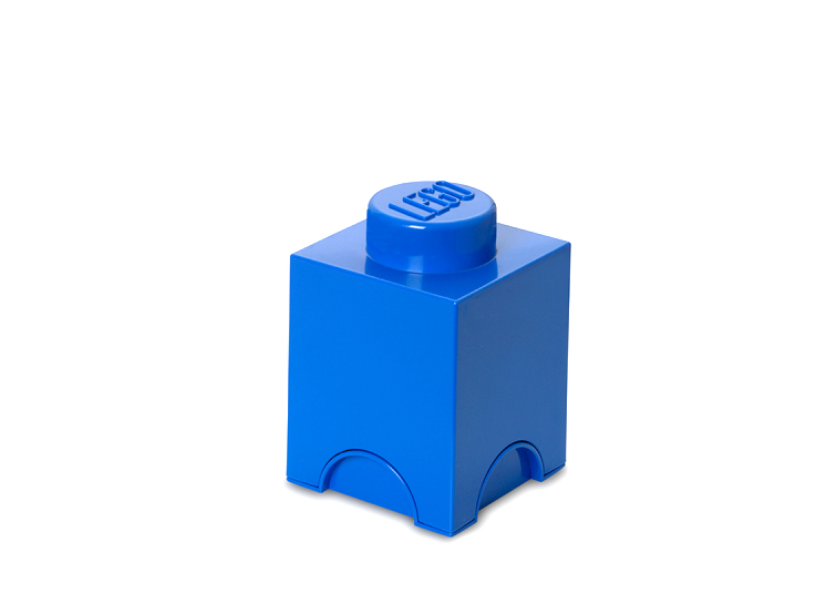 Cutie depozitare Lego 1x1 albastru inchis