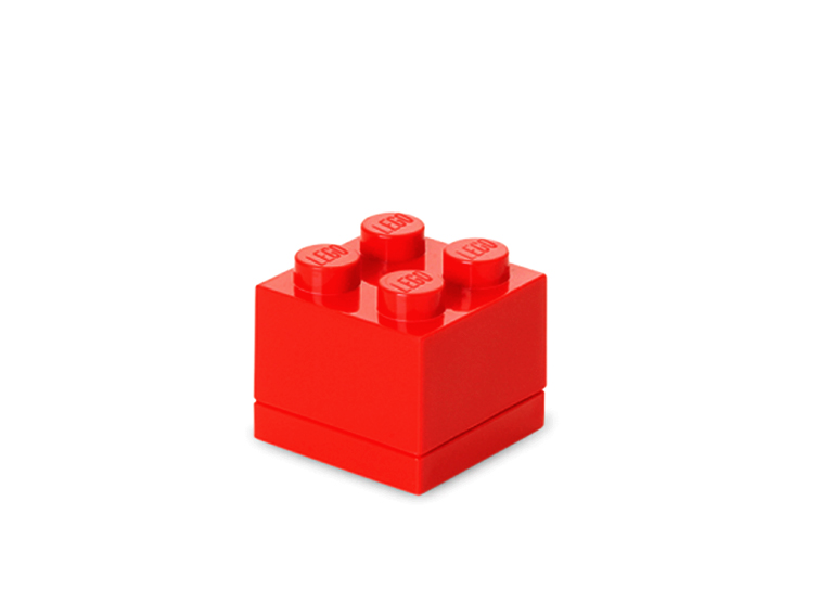 Mini cutie depozitare Lego 2x2 rosu