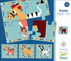 Puzzle cu Rigolon Co Djeco