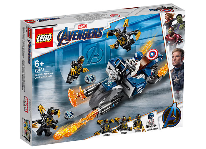 Captain America atacul Outriderilor Lego Marvel Super Heroes