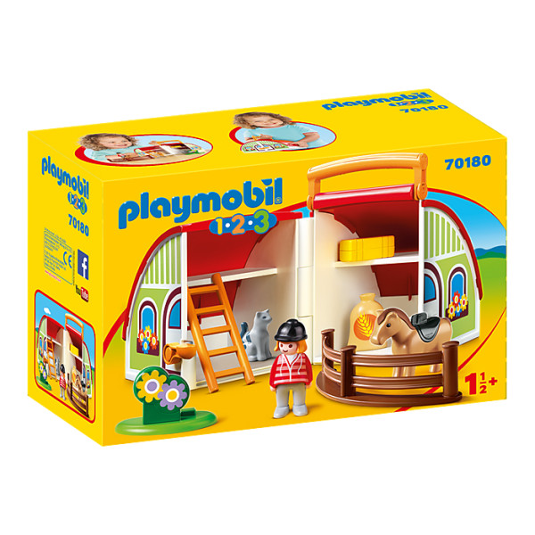 Set mobil ferma Playmobil 1.2.3