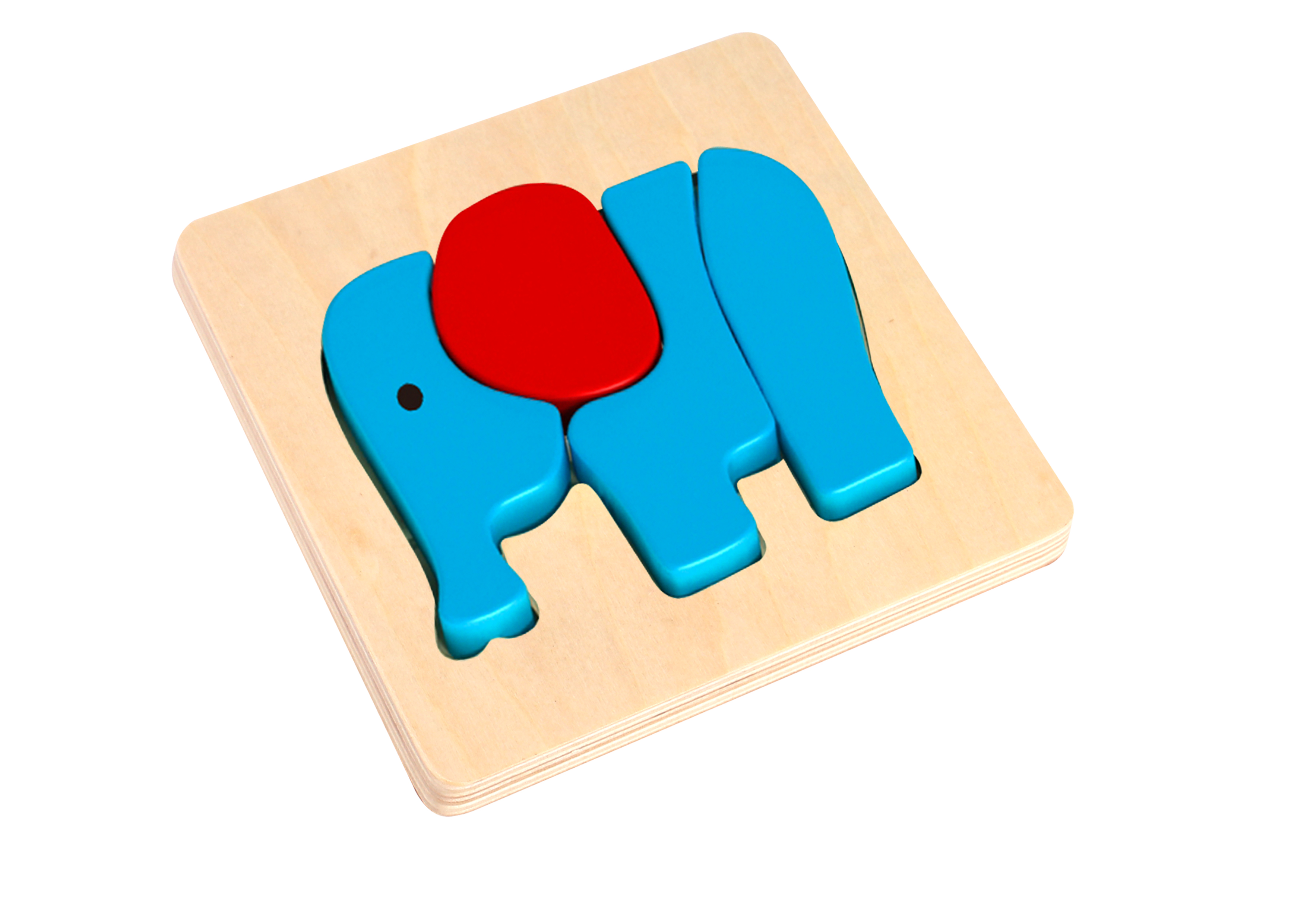Mini Puzzle lemn elefant Tooky Toy