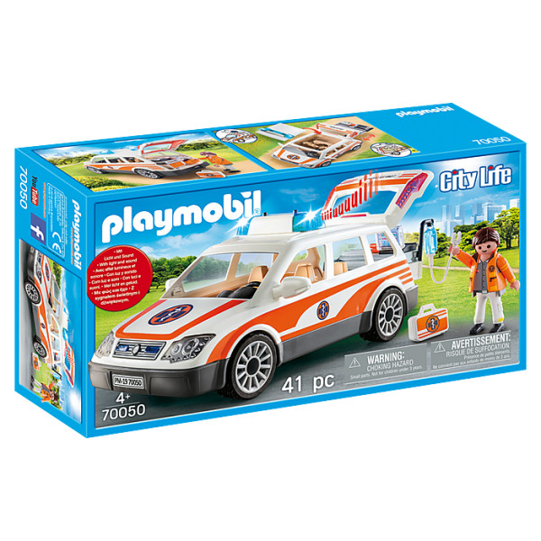 Masina de urgenta cu sirena Playmobil City Life