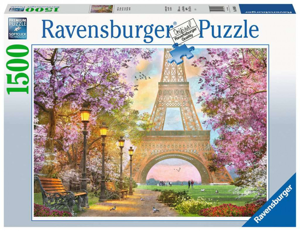 Puzzle copii si adulti Paris 1500 piese Ravensburger