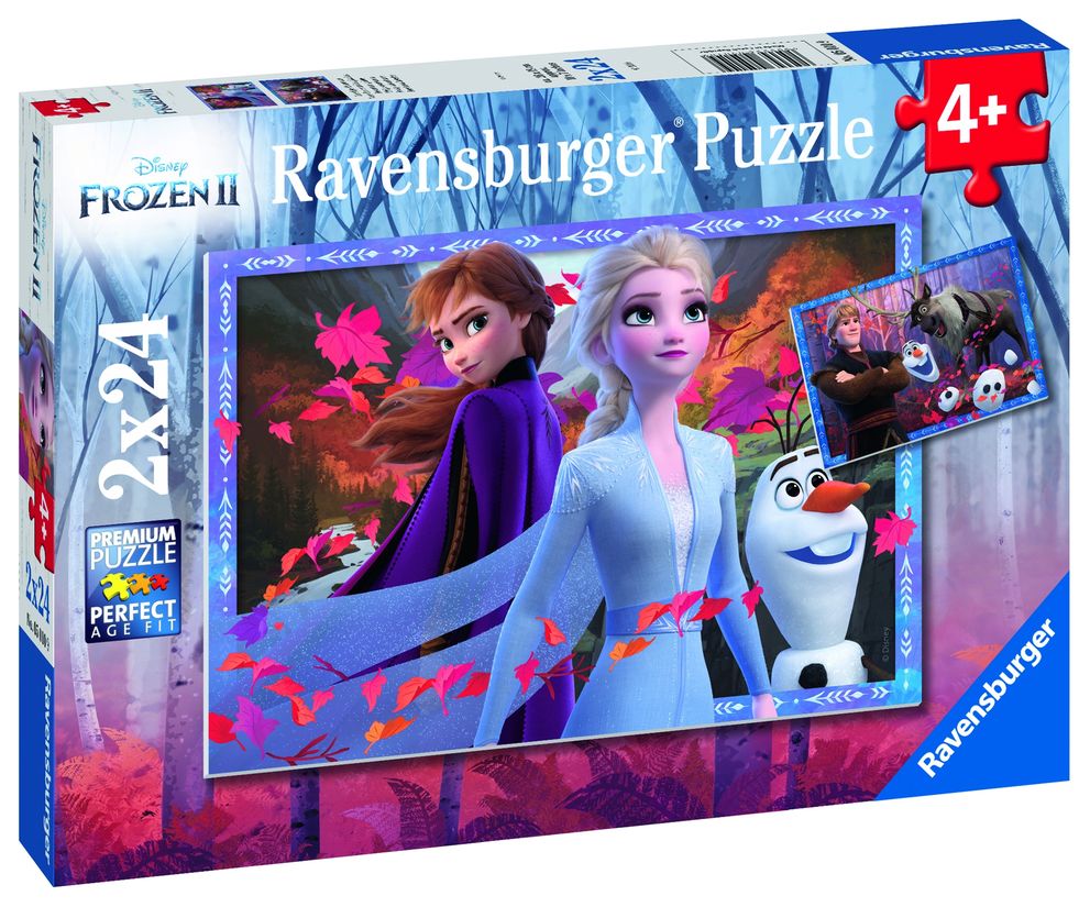 Puzzle Frozen II 2x24 piese Ravensburger