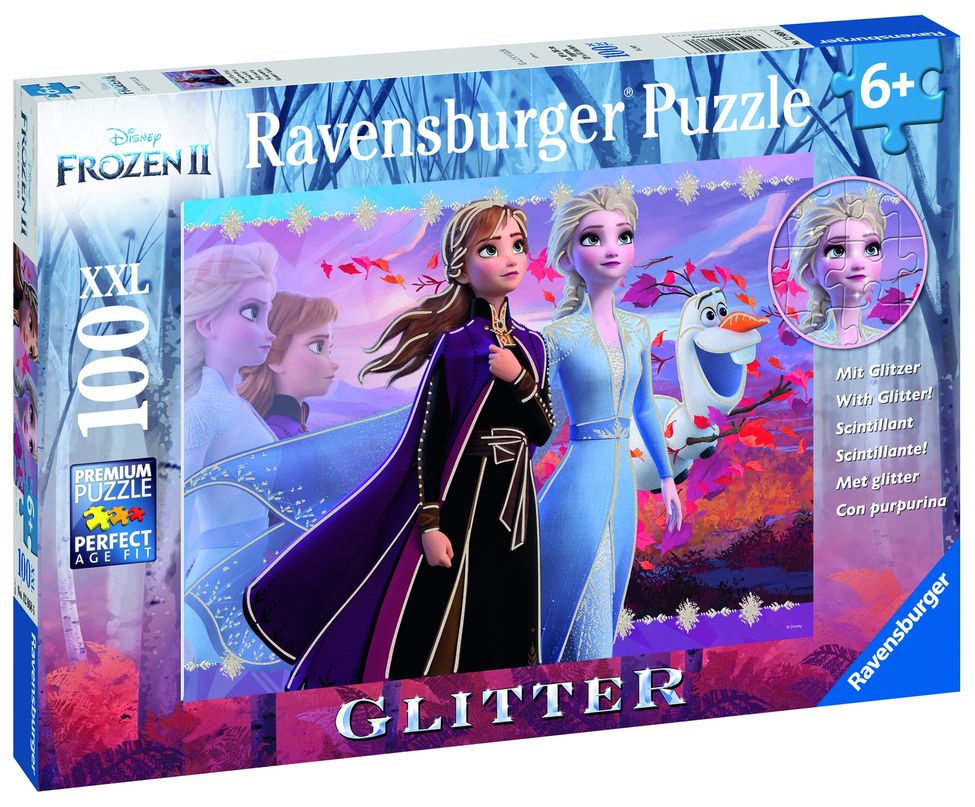 Puzzle frozen Elsa si Ana 100 piese Ravensburger