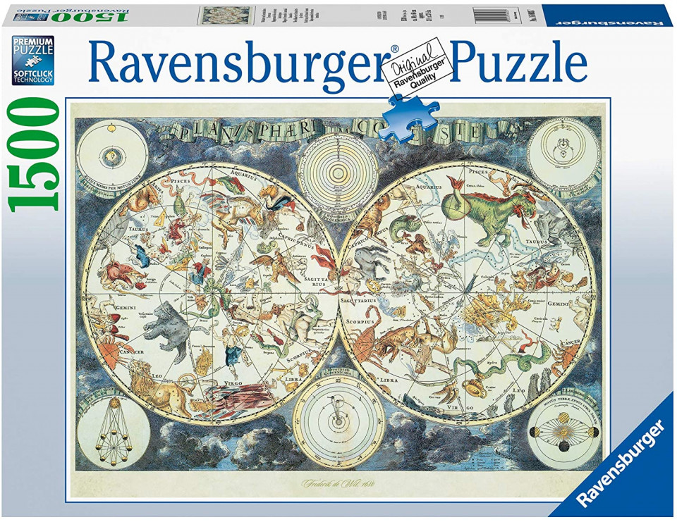 Puzzle adulti harta lumii 1500 piese Ravensburger