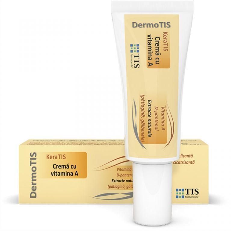 Keratis Crema cu Vitamina A, 20 ml, Tis