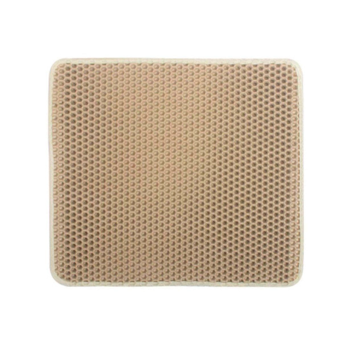 Covor pentru colectarea granulelor de nisip pentru pisici, AEXYA, Beige, 50 x 40 cm